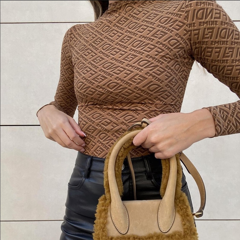 Fendi x Skims Mock Neck Long Sleeve Bodysuit - Picture 12 of 16